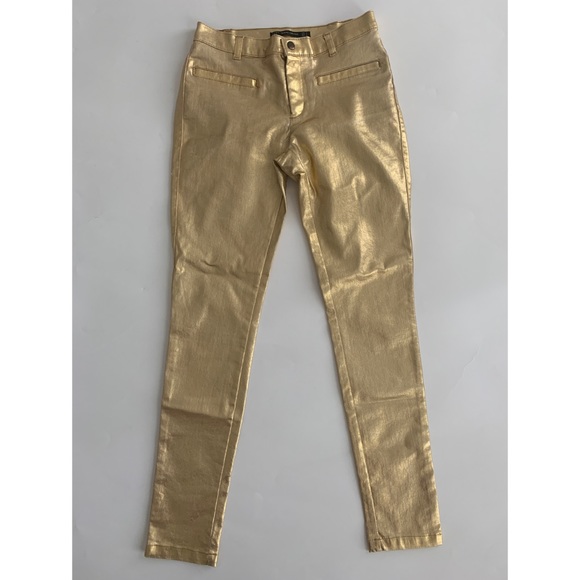 Zara Other - ZARA Trafaluc Collection gold metallic pan…